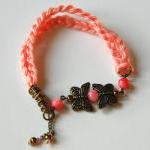 Crochet Butterfly Bracelet