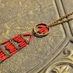 Orange Antique Brass "..