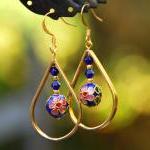 Gold and Blue Cloisonne Tea..