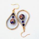Gold and Blue Cloisonne Tea..